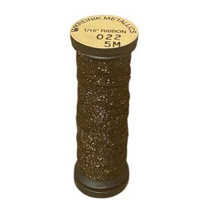 Kreinik 1/16" Metallic Ribbon - 5m - 022 Brown